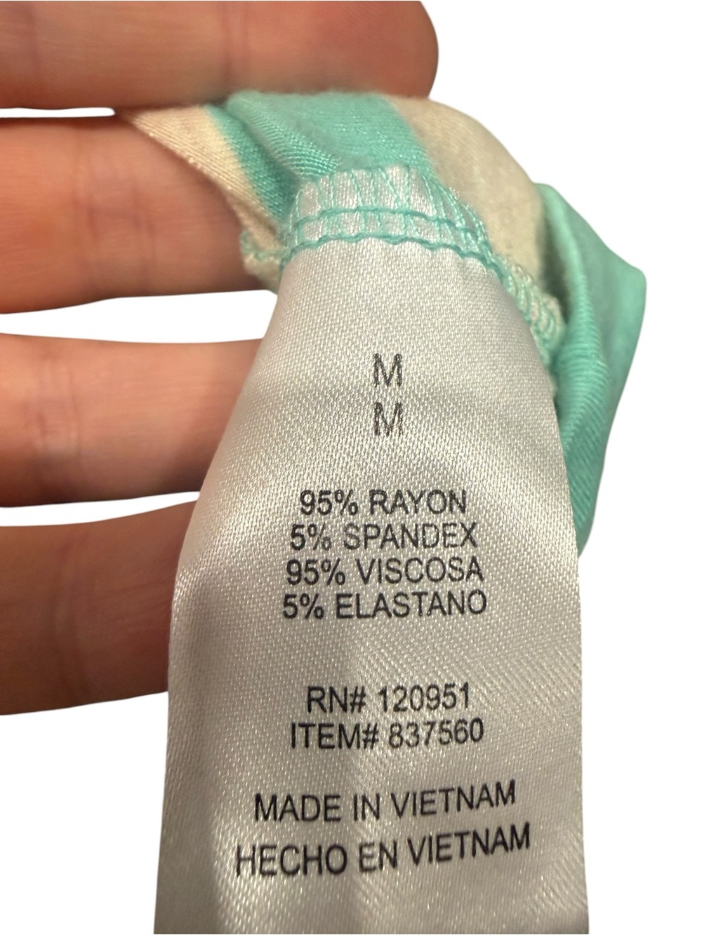 Olive & Oak Mint and Cream Striped Tank Dress - Picture 4 of 5